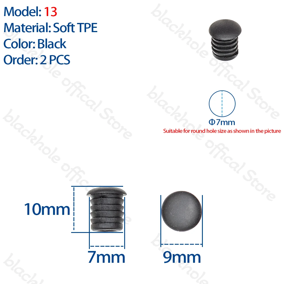 Universal Bike Frame Sealed Rubber Plugs - Dust & Water Resistant