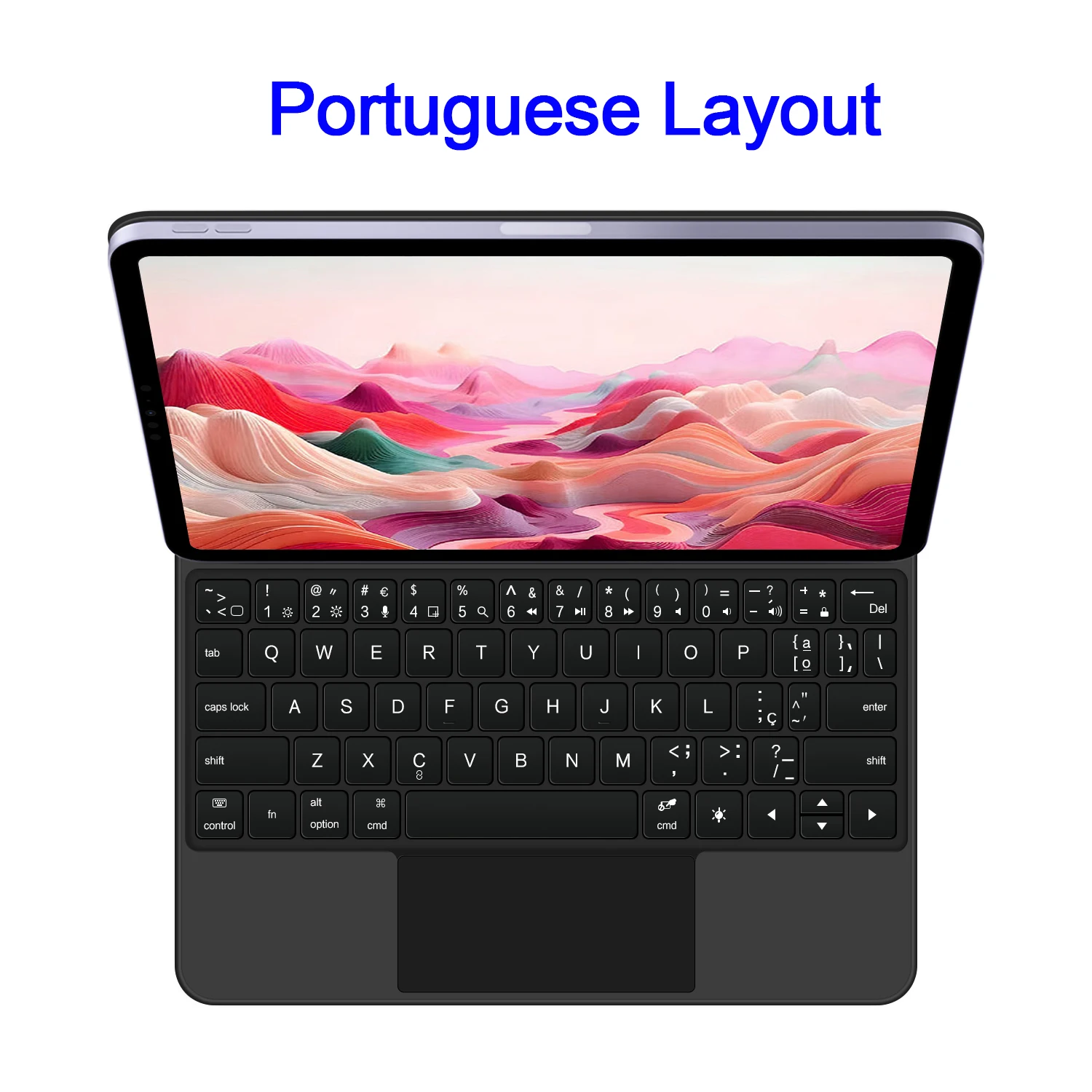 Magic Backlight Keyboard Folio with Smart Magnetic Cover and TouchPad Keyboard