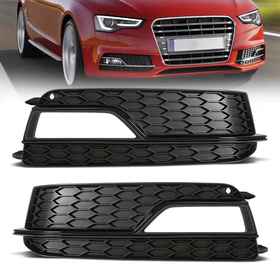 Griglia Paraurti Anteriore Sinistro Nera Lucida Per Audi A5 2011-2016, Compatibile Con OEM 8T0807681H01C, Sostituzione Originale