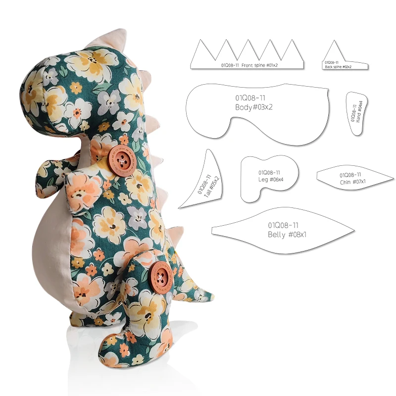 Sewing Template YOMDID 8pcs Dinosaur Making Stencils Quilted Acrylic Templates DIY Sewing Accessories Handmade Decorative Dinosaur Stencil