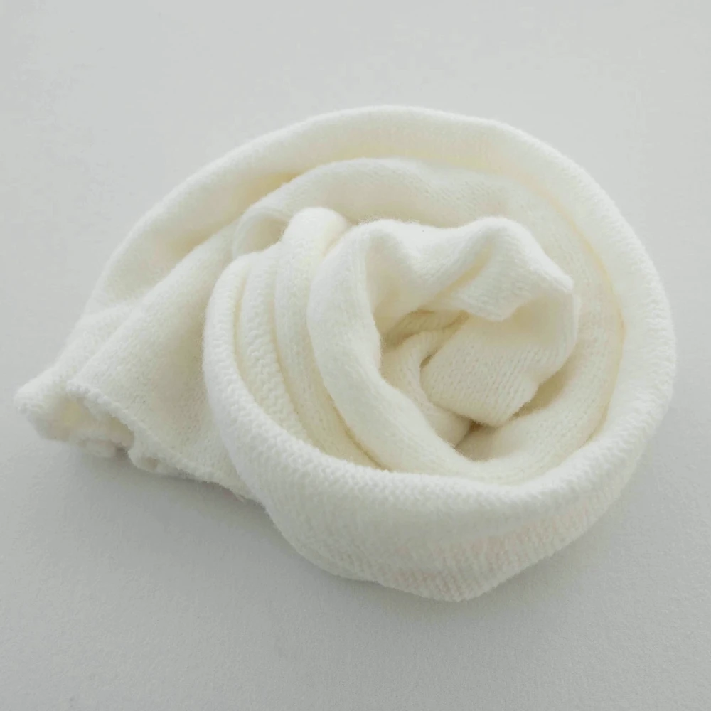 Knitting Newborn Stretch Wrap for Studio Photo Neutral Baby Photo Prop Swaddle Wrap Posing Fabric 3