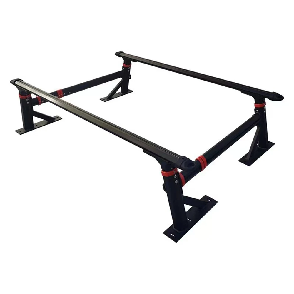 

Hot Selling Pick Up Pick Up Rear Roof Truck Aluminum Alloy Matted Black Multi-function Adjustable Roll Bar