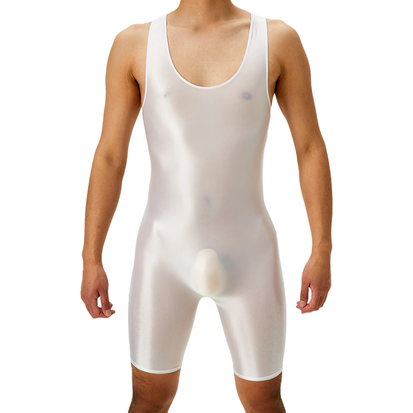 Lencería para hombre, camisetas de lucha brillantes al óleo, leotardo, Boxer, mono inferior, mono de una pieza, peleles, traje de baño deportivo atlético