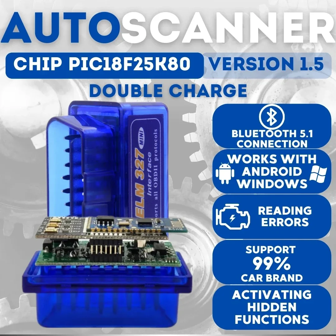 NEW Super ELM327 V1.5 Bluetooth PIC18F25K80 Automatic OBD2 Scanner Code Reader Car Suitable all OBDII protocols Diagnostic ToolS 3