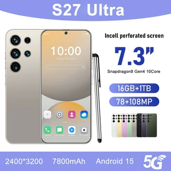 New 2026 High Quality S27 Ultra Original Intelligent 4G 5G Dual Card Dual Standby System Global Version 7800mAh Battery Arrival 1
