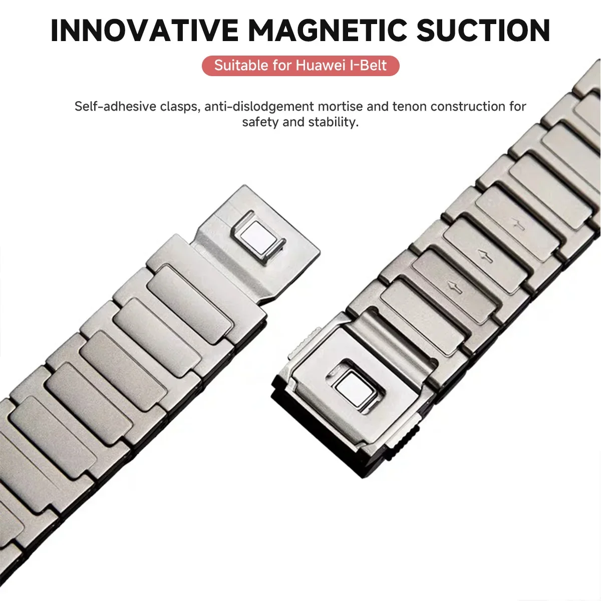 Titanium Magnetic Strap, 22mm - Universal Fit Premium Watch Bracelet