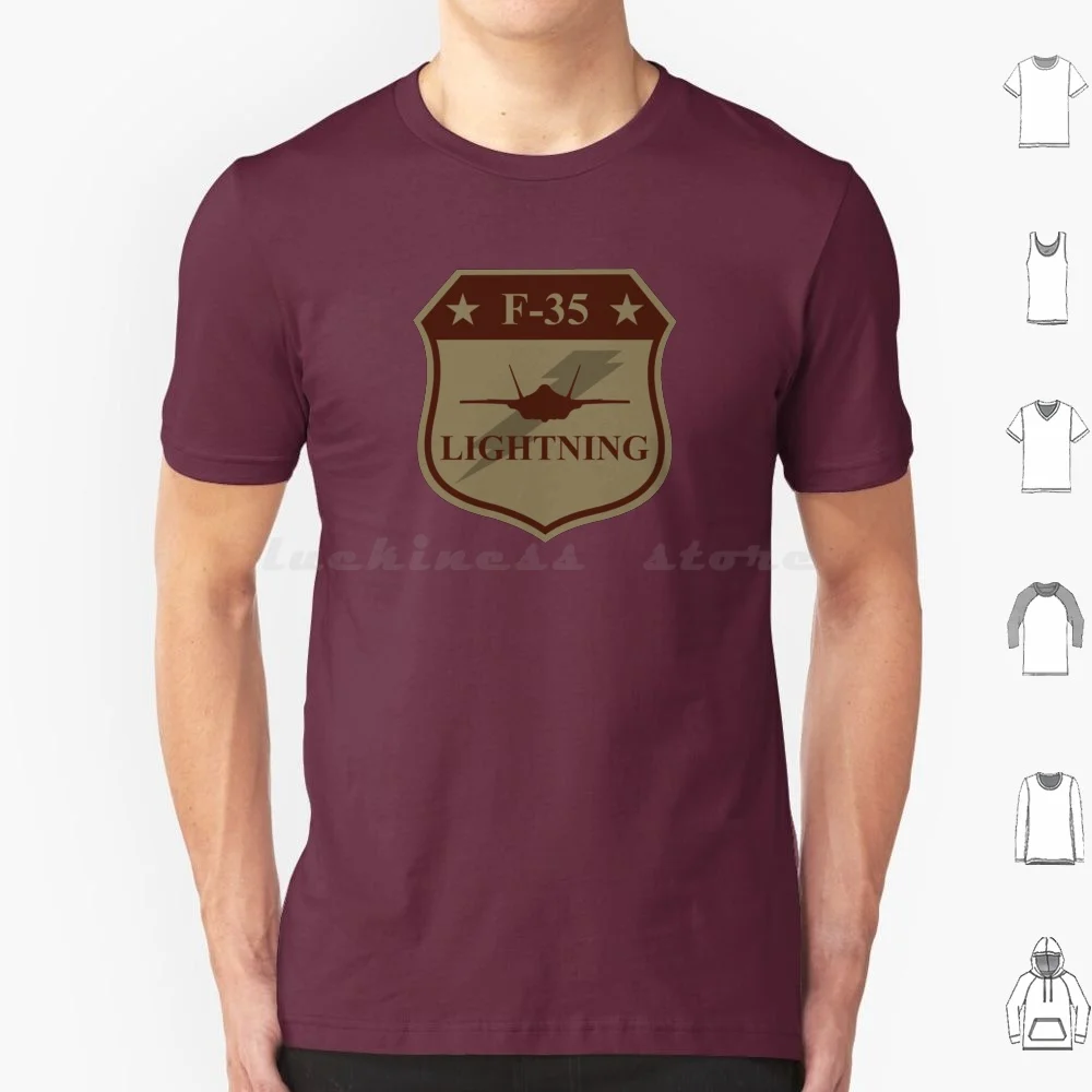 F-35 Lightning Patch ( Desert Subdued ) T Shirt 6Xl Cotton Cool Tee F35 Lightning F 35 Lightning F 35 Lightning Ii F 35