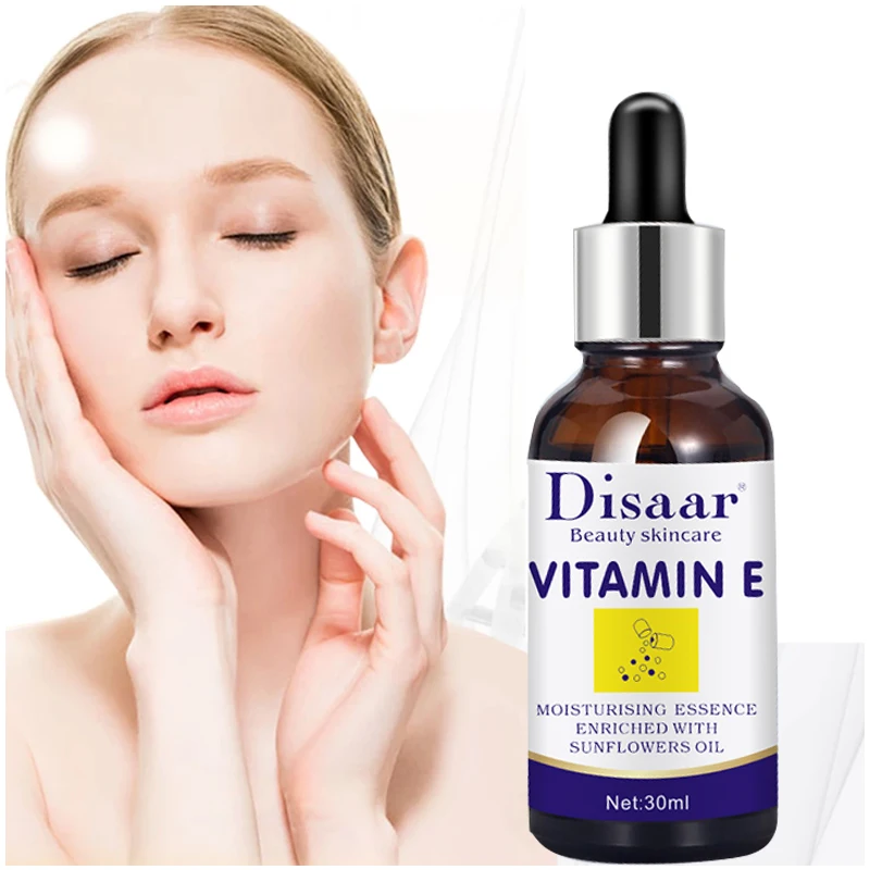 

Vitamin E Potent Moisture Skin Whitening Serum Rehydration Fade Fine Lines Skin Tightening Brighten Anti-Aging Facial Care 30ml