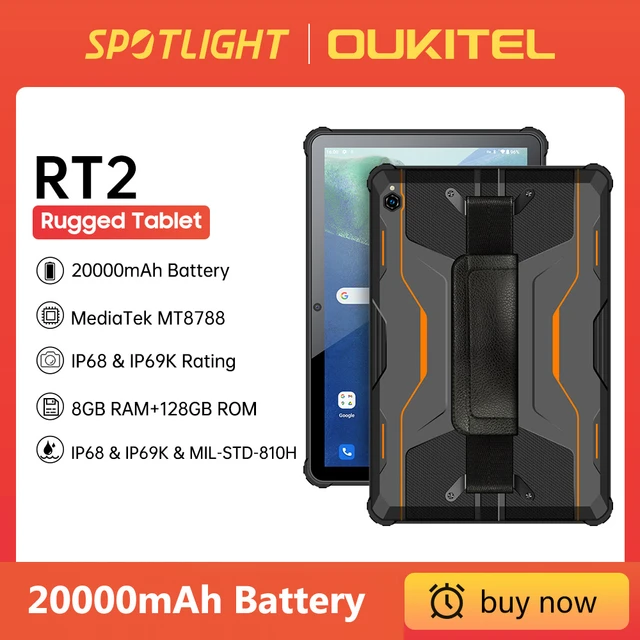 Oukitel – tablette Android RT2 robuste de 10.1 pouces, FHD