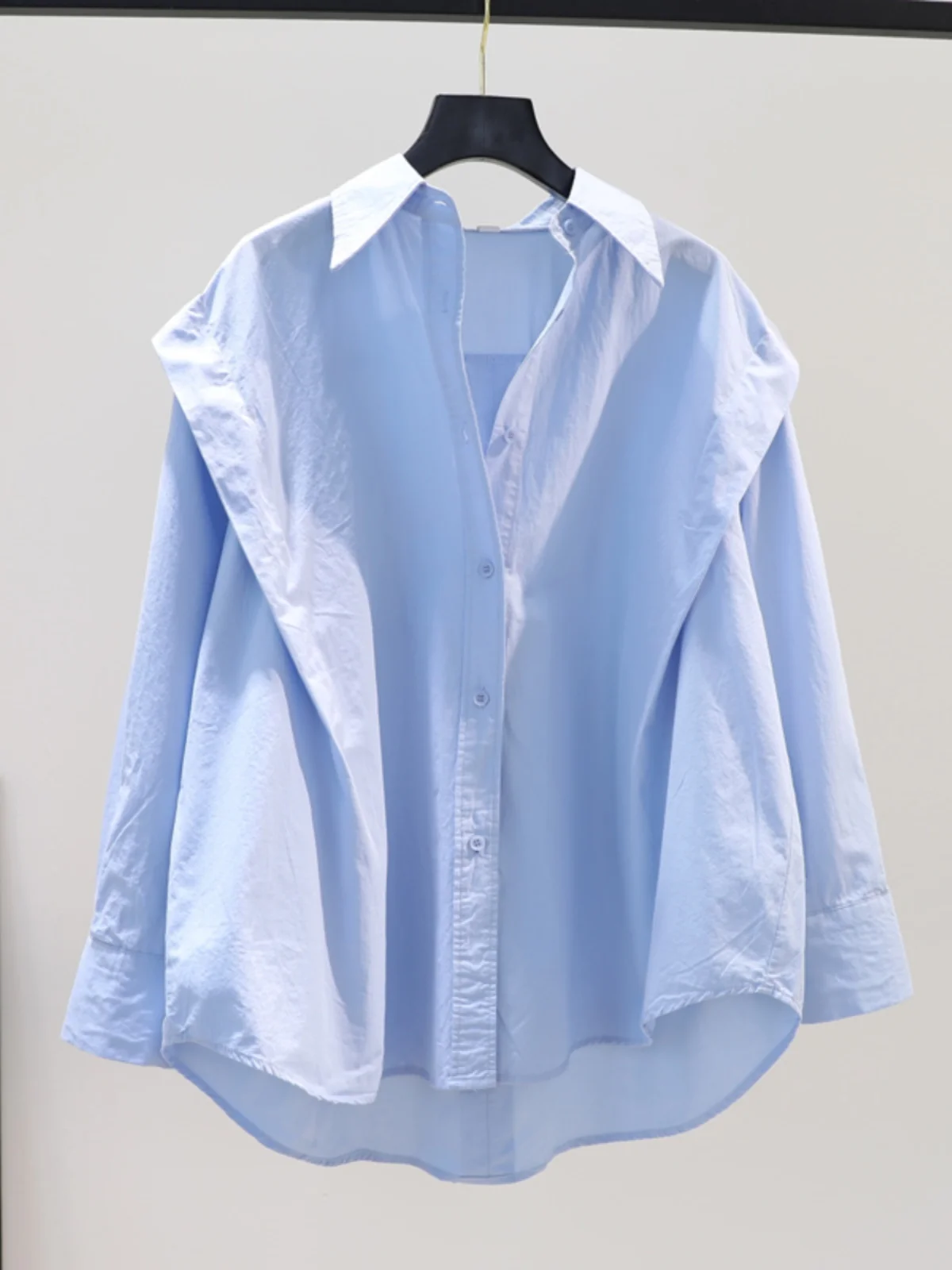 

Elegant Women Shirt Causal Long Sleeve OL Shirts Lapel Ruffled Neck Button Up Blouse Solid Split Tops Female Blusas S100