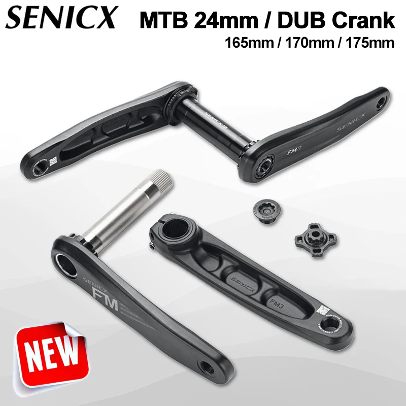 24mmAxisBicycleCrank165mm170mm175mmMTBCranksforDUBBottomBracketUltralightCrankset