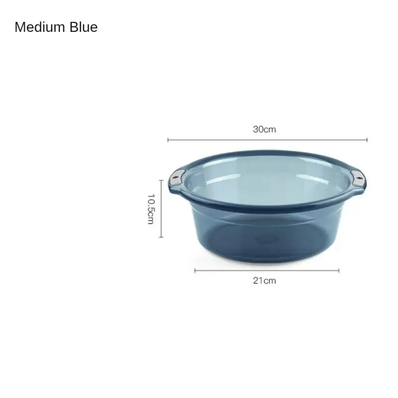 Transparent Washbasin Transparent Non-slip Multipurpose Anti Slip Thickening Durable Easy-to-clean Plastic Basin Laundry Tub