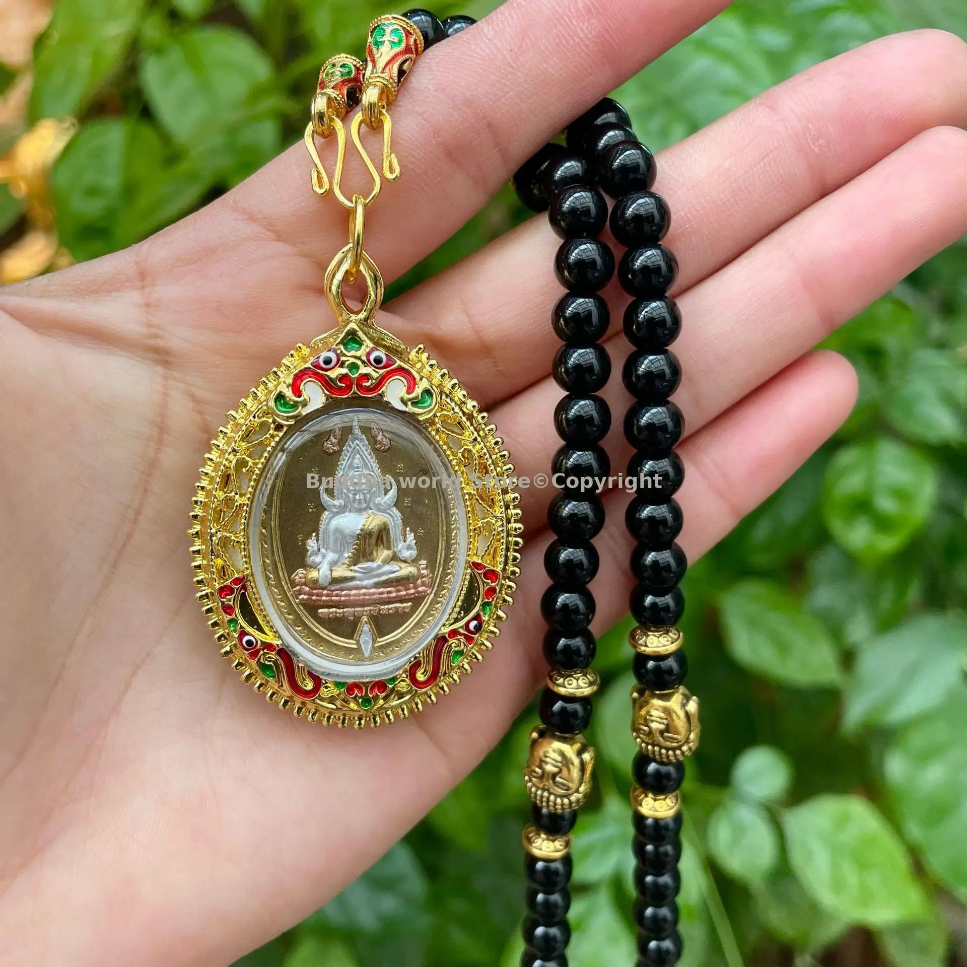 Southeast Asia Thailand Buddhist bring fortune BLESS health safety Effective protection GOOD LUCK Success Buddha Pendant Amulet 2