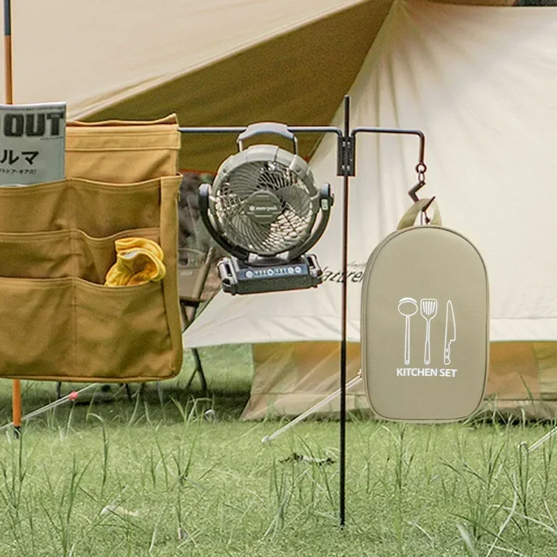 Outdoor Cookware Bag Camping Storage Bag Portable Travel Utensil Bag Cooking Utensil Organizer Storage Pouch (No Tableware)