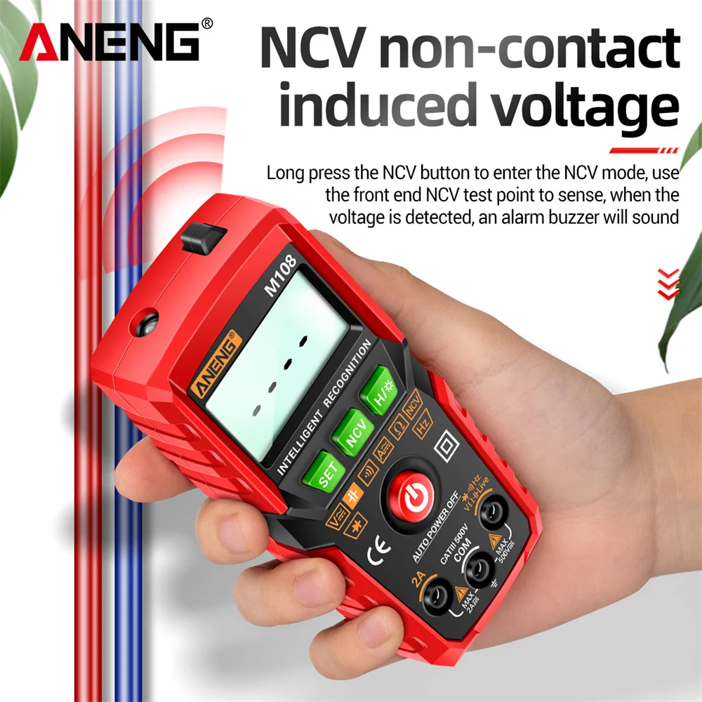 aneng m108 mini multimetro digital 4000 contagens 01