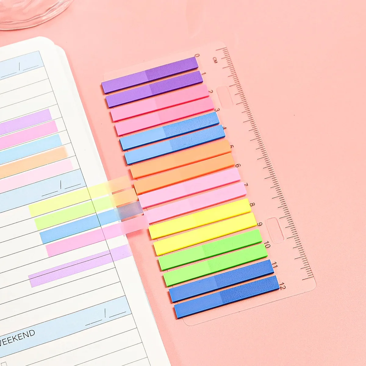 320 Blatt transparente Haftnotizen, selbstklebende Lesezeichen, Anmerkungen, Lesebuch, klare Tab, Kawaii, niedliches Briefpapier – Detail 19