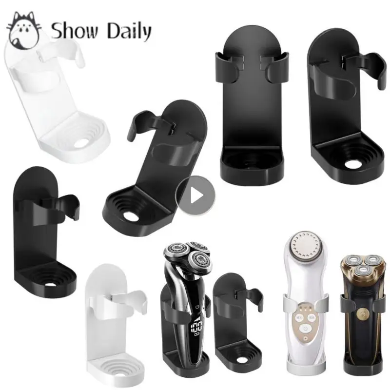 Electric Shaver Razor Wall-Mounted Holder Traceless Toothbrush Stand Rack Space Saving Storage Holder Bathroom Accessories