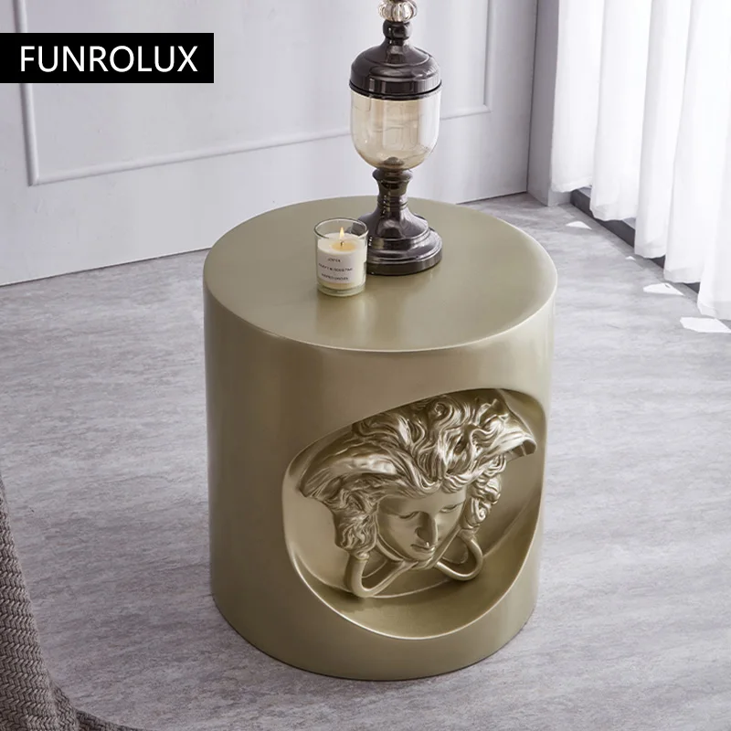 Side End Table Glass Steel Coffee Small Corner Table