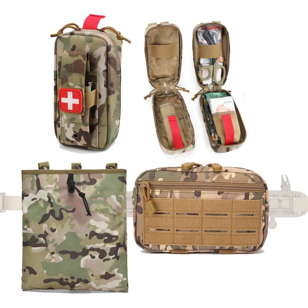 

Outdoor First Aid Bag Molle Tactical Medical Pouch EDC Medical Bag Hunting Bags Military Utility Pack Dump Pouch Waist Belt Pack