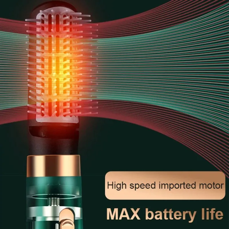 Multifunction straight hair dryer wet and dry hot air comb curling iron high power hair dryer 4