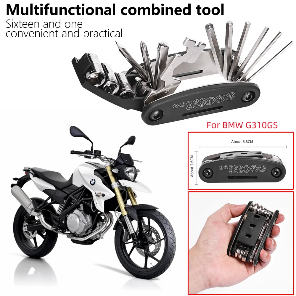 

Fit For BMW G310GS G 310GS G 310 GS 2017-2021 CNC Multi Tool Screwdriver Motorcycle Bicycle Repair Tools Accessories