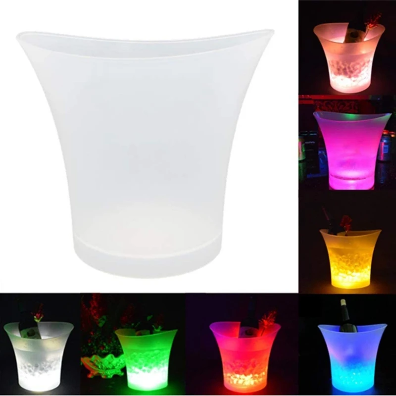 LightUp LED Wine Bucket,Battery Operated Multi Color Changing L