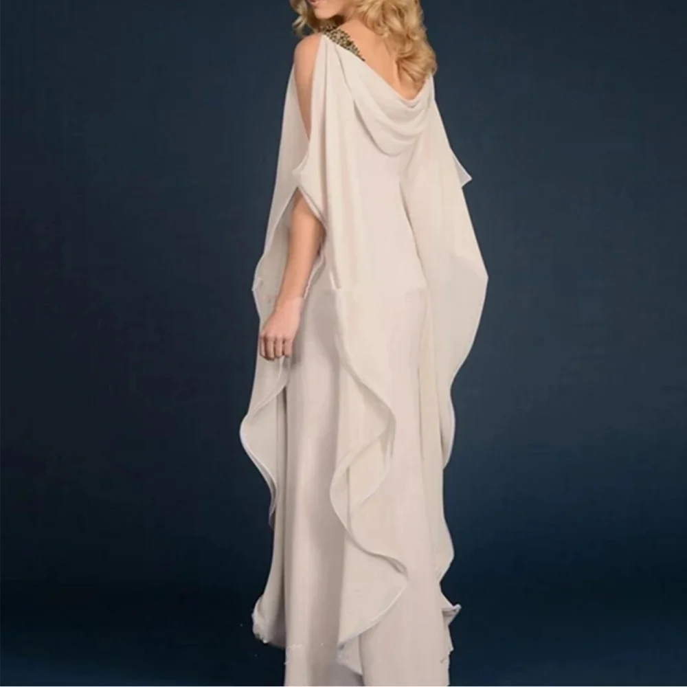 

Muloong Cowl Neck Floor-Length Women Elegant And Pretty Luxury Prom Dress