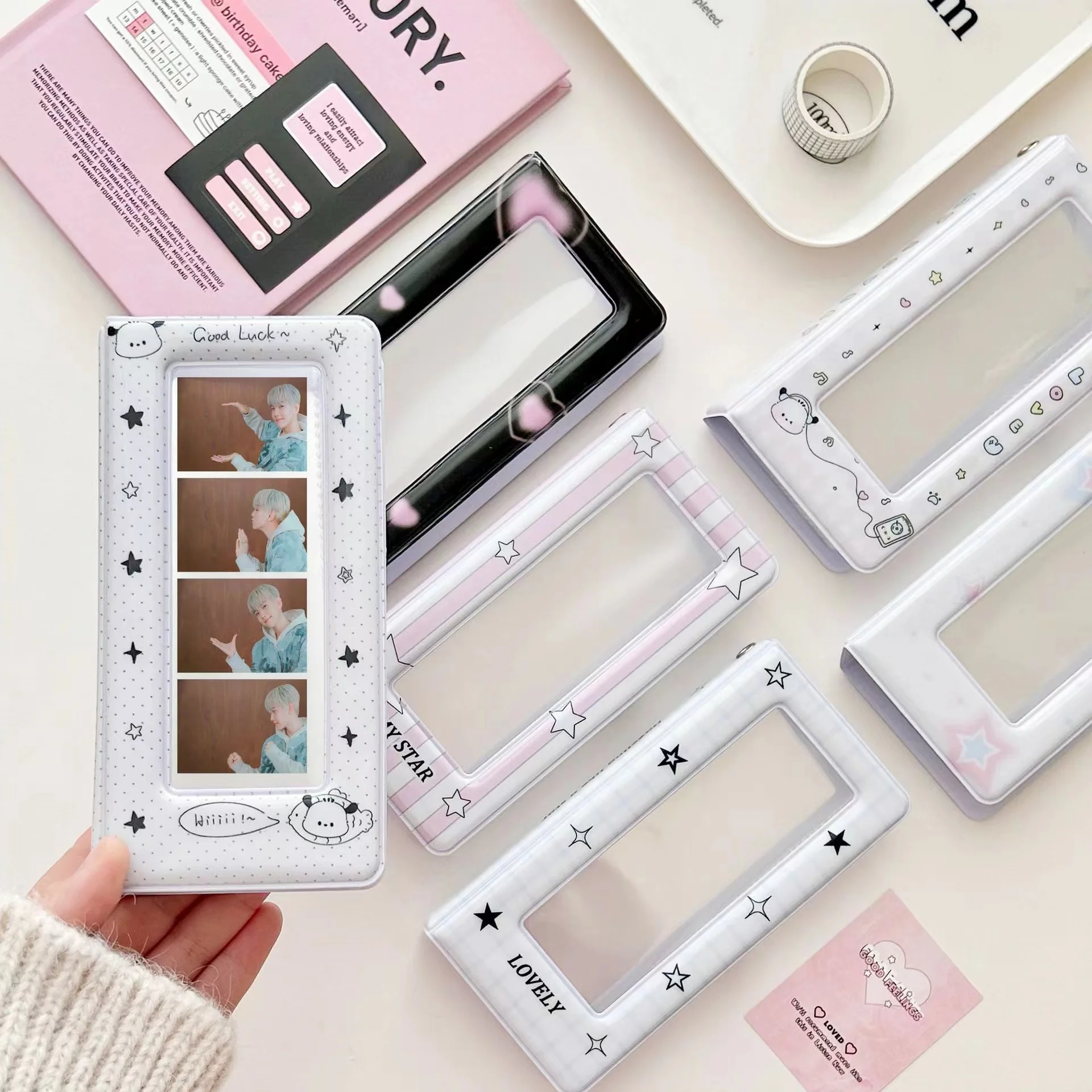 

Новинка Kawaii Милая мультяшная собака держатель фотокарты Kpop Фотокарта фотография Фотокарта дисплей Подвеска школьные канцелярские принадлежности