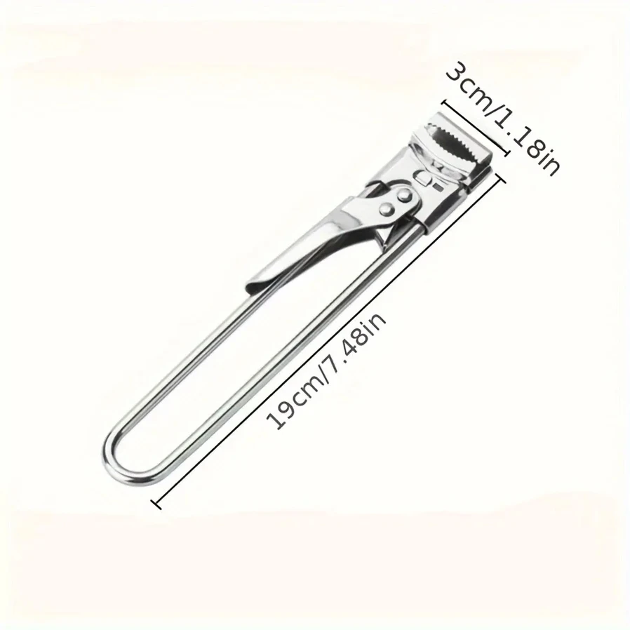 Can Opener 1pcs Wine Opener Non-slip Stainless Steel Adjustable Bottle Kitchen Accessories
