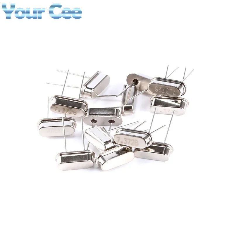 10pcs 7.3728MHz 7.3728 MHz 7.3728M 패시브 석영 공진기 수정 발진기 HC-49S 스루홀 DIY 키트 New