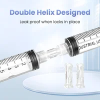 เข็มฉีดยาปราศจากเชื้อ Connector Double Helix Luer ล็อคอะแดปเตอร์พลาสติกสภาพแวดล้อม Drug Guide อุปกรณ์ 2
