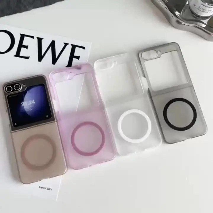 Прозрачный чехол для Magsafe Samsung Galaxy Z Flip 7 6 5 4 3 акриловый противоударный тонкий