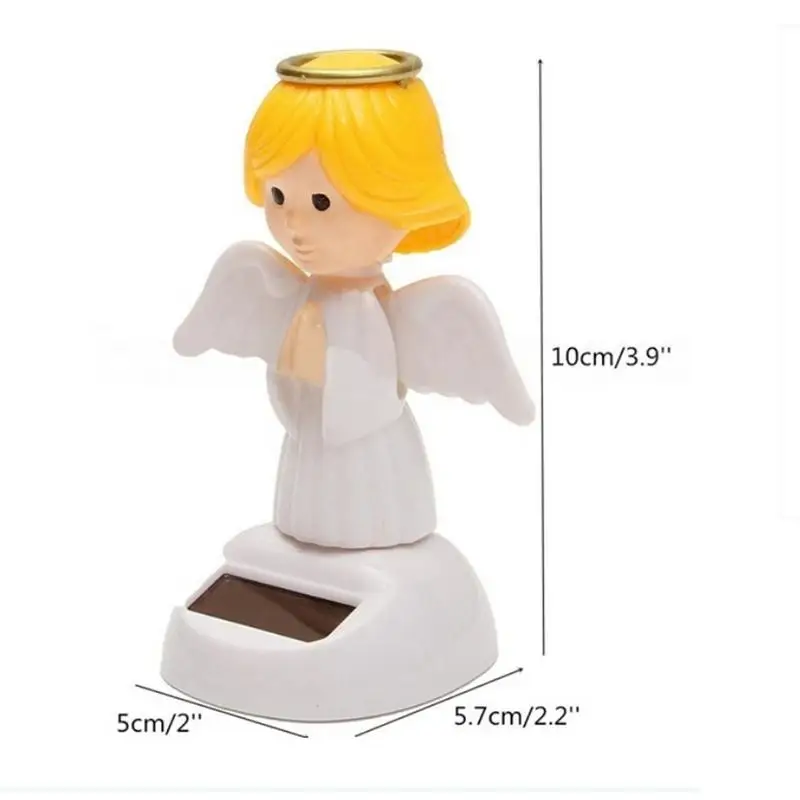 Powered Dancing Solar Swinging Angel Solar Powered Dancing Flip Dolls Super Cute Flap Angel Home Car Decor Toy solar kimono doll ornament