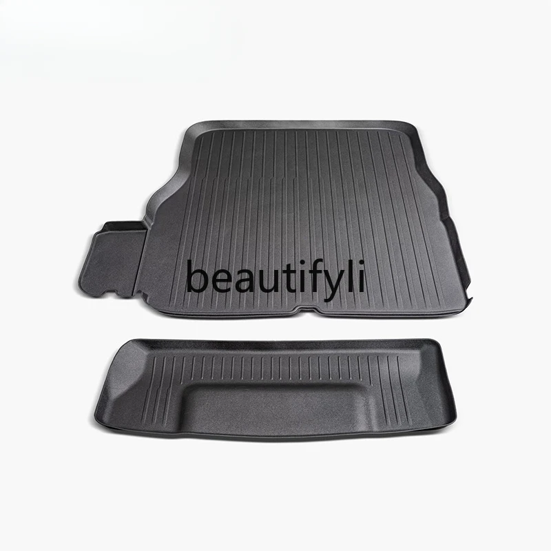Model x all-weather trunk floor mat dust-proof (including storage compartment mat)