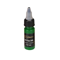7 - Color Tattoo Ink Pigment Set - 15ml Professional Body Art & Makeup Kit (Light green)