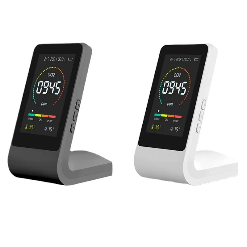 

3 In1 CO2 Meter Air Quality Monitor Digital Temperature Humidity Sensor Tester Multifunctional Portable Carbon Dioxide Detector