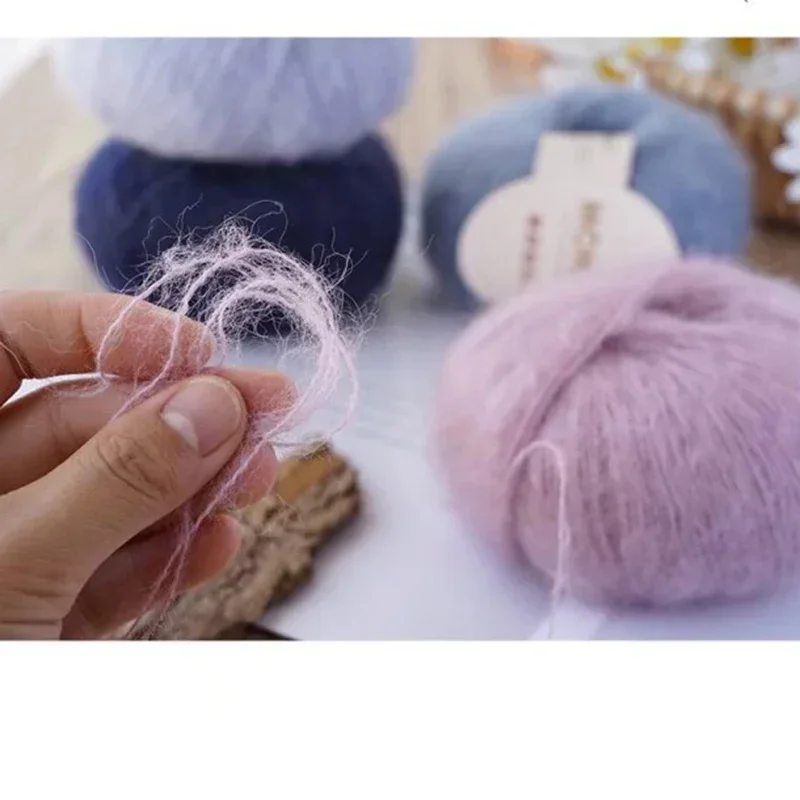 Knitting Yarn Mohair Milk Soft Wool Crochet For Hand-Knitting Warm Sweater Shawl Scarf DIY Baby Socks Clothes 25g/Roll