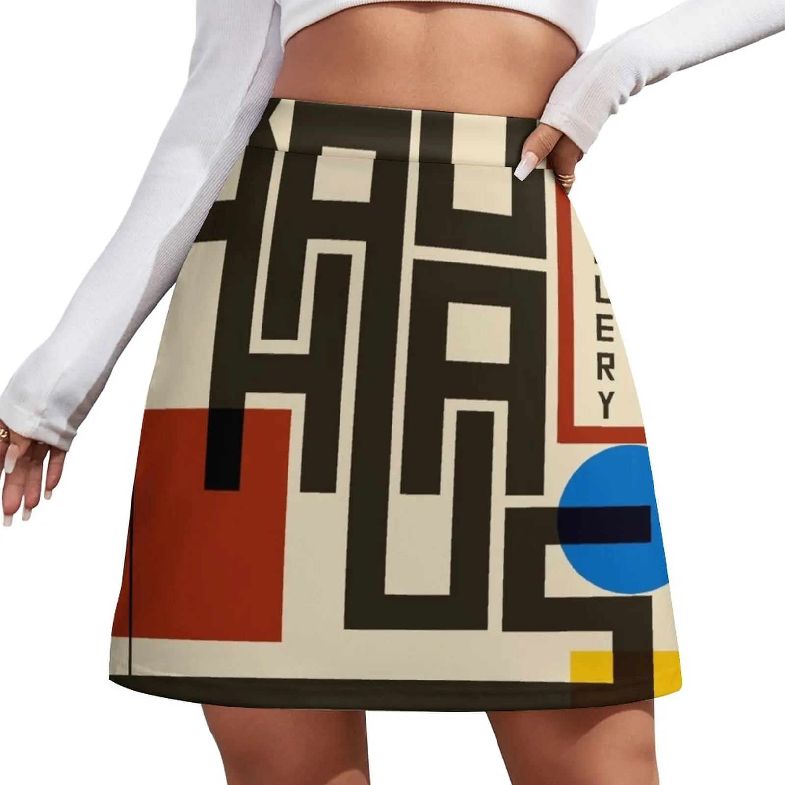 Bauhaus Poster I Mini Skirt skirt skirt night club outfits Women's summer skirts bauhaus