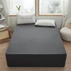 1pc 100% polyester high Deep snug fit Egyption Quality Fitted Sheet only Elastic Band Around Mattress Easy Care(no pillowcases) 1