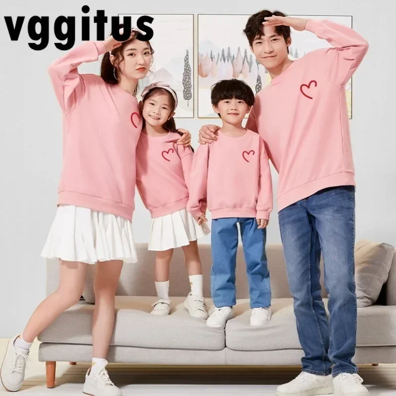 

Family of Five Matching Sweatshirts Mum Father Daughter Son Long Sleeves Casual Love Heart Hoodies Baby Girl Boy Romper H3420