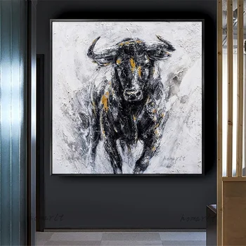 Handmade Spanish Bull Painting 1