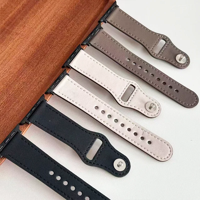 Premium Leather Strap for Smart Watches - Universal Fit Sport Bracelet
