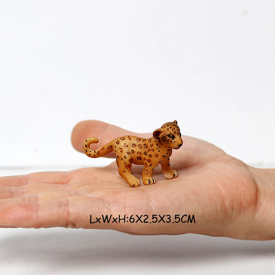 Realistische Wild Life Panther Gepard Schnee Leopard Jaguar Cub Modell Figur Dschungel Tier Figur Pädagogisches Spielzeug Kuchen Topper – Detail 26