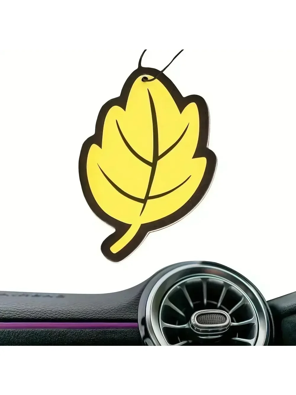 Car air freshener Natural Scented Tea Paper Auto Hanging Vanilla Perfume Fragrance Leaf Shape 6-60pcs