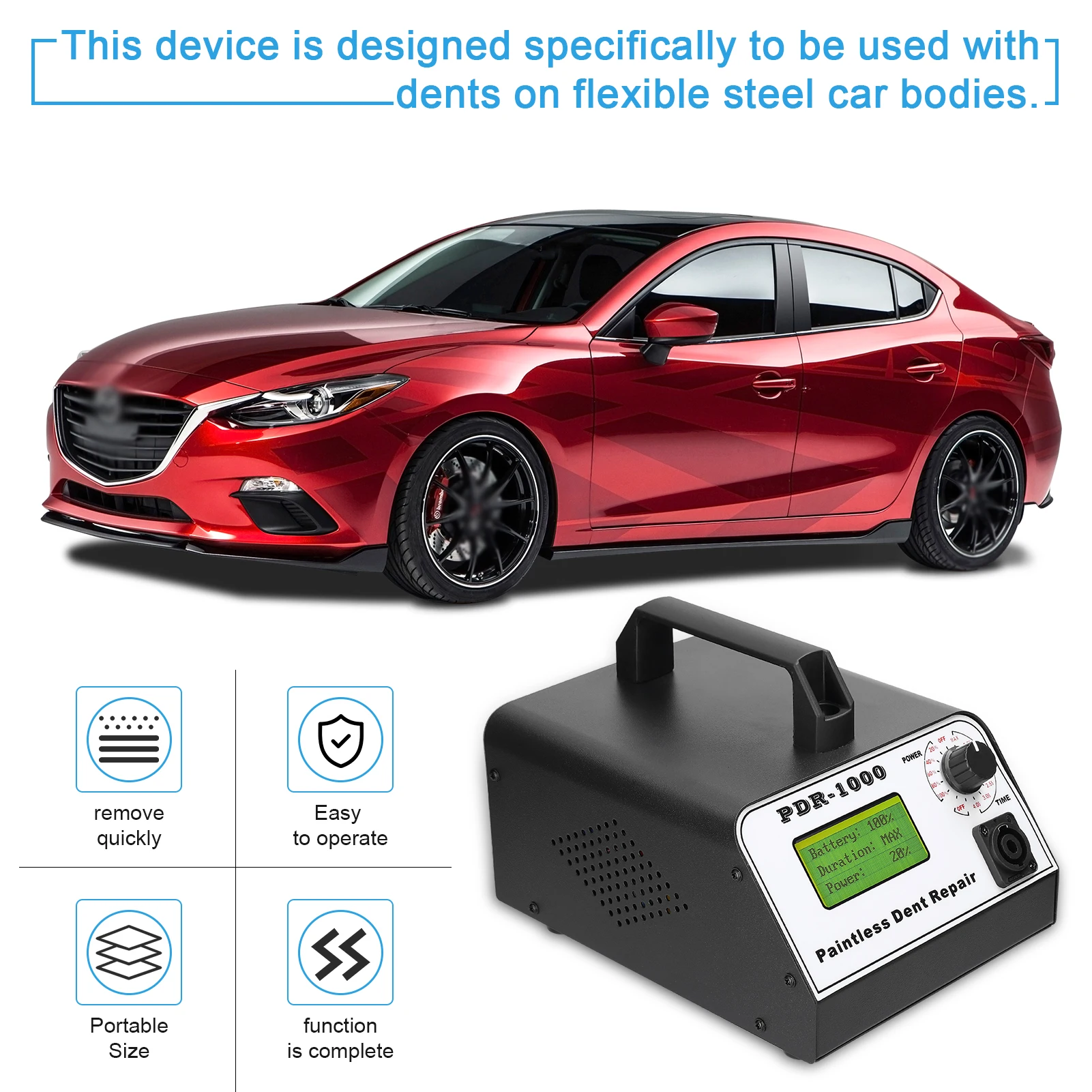 Auto Body Dent Repair Tool Portable Home Dents Remover Tool Car Paintless Dent Repairs Tool