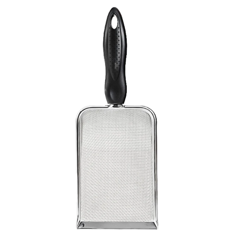 Reptile Scoops Terrarium Bedding Substrate Sand Sifter Stainless Steel Fine Mesh Small Pet Cage Cleaner Shovel