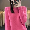 2024 New Autumn and Winter Cashmere Sweater Women O-Neck Pullover Sweater Warm Loose Cashmere Sweater Women 4