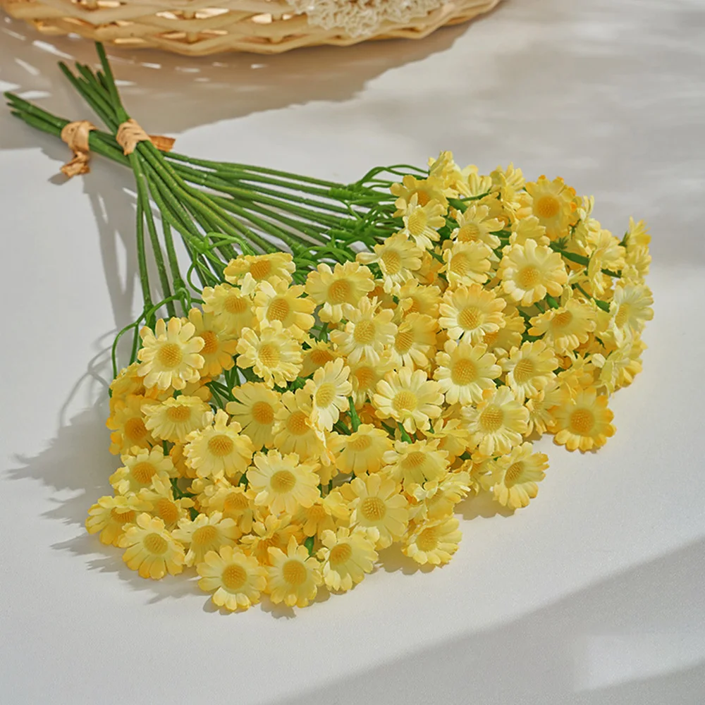 60 رؤساء زهور الأقحوان الاصطناعية الصغيرة ديزي ورد...