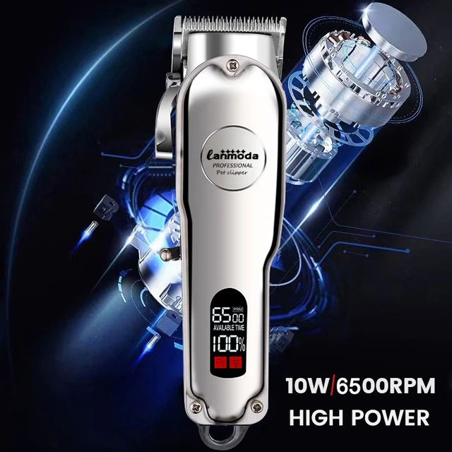 Professional Dog Hair Clipper All Metal Rechargeable Pet Trimmer Cat Shaver Cutting Machine Puppy Grooming Haircut Low Noice 4 Professional Dog Hair Clipper All Metal Rechargeable Pet Trimmer Cat Shaver Cutting Machine Puppy Grooming Haircut Low Noice 4