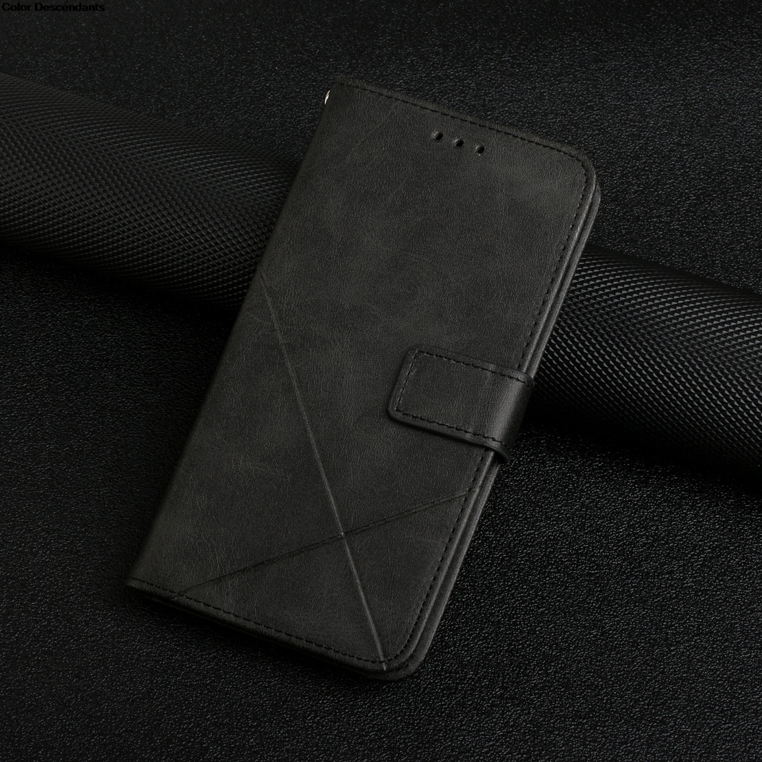 Leather Flip Wallet Case with Magnetic Card Holder - Elegant Phone Cover